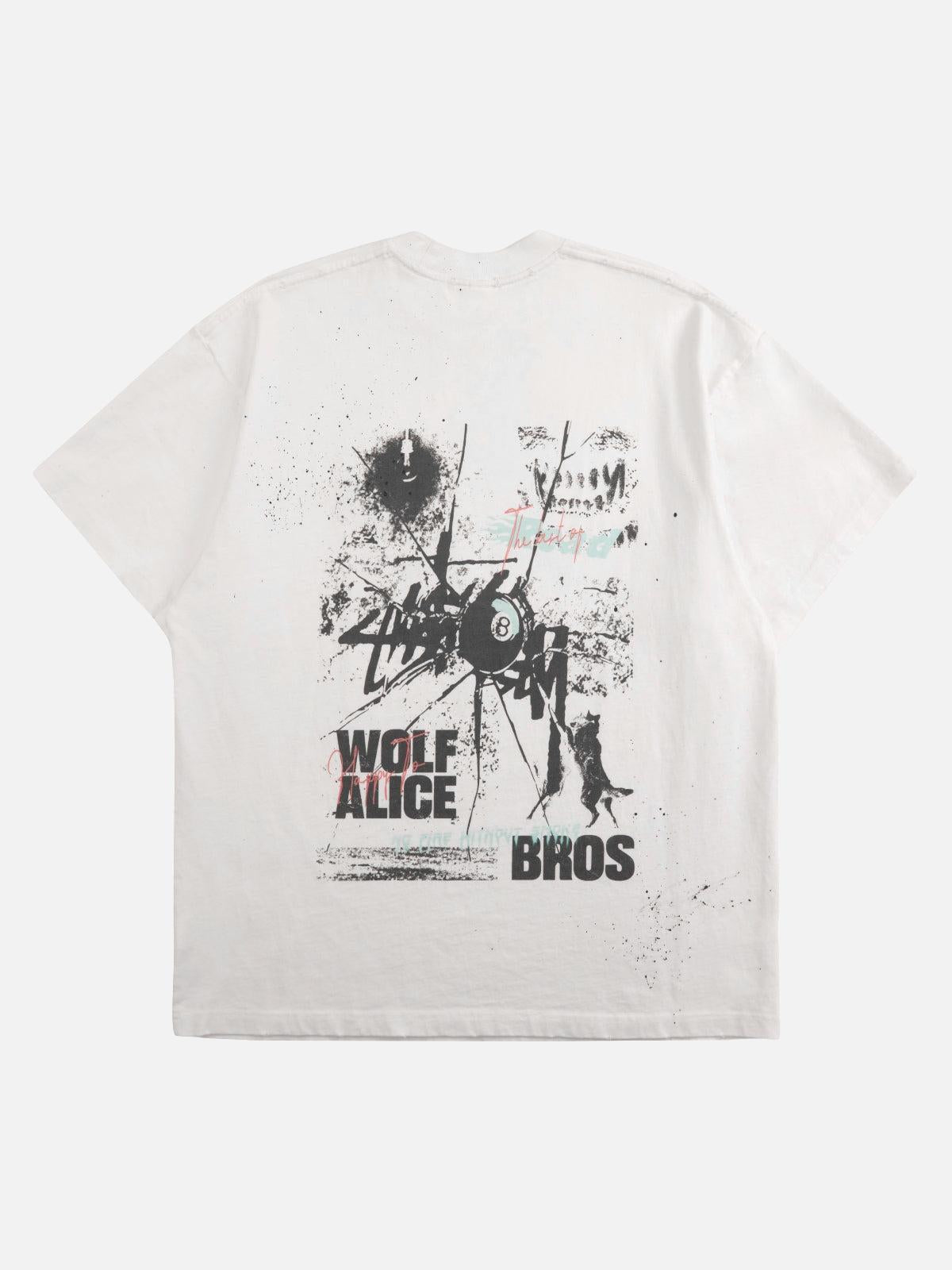 Concert Outfit Retro Washed Printed T-Shirt Concert Outfit Retro Washed Printed T-Shirt