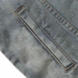 Concert Outfit Retro Washed Totem Denim Jacket