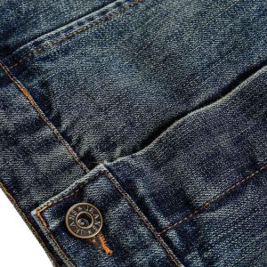 Concert Outfit Retro Washed Workwear Denim Hooded Jacket