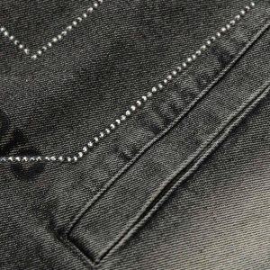 Concert Outfit Retro Wasteland Rivet Denim Vest