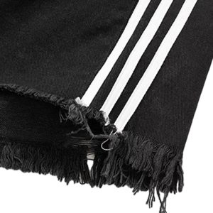 Concert Outfit Retro Whisker Raw Edge Denim Shorts