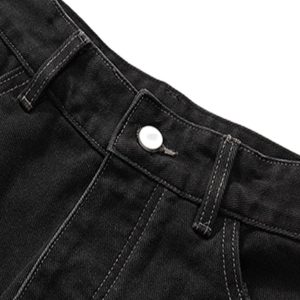 Concert Outfit Retro Whisker Raw Edge Denim Shorts