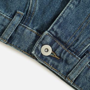 Concert Outfit Reverse Patchwork Jeans