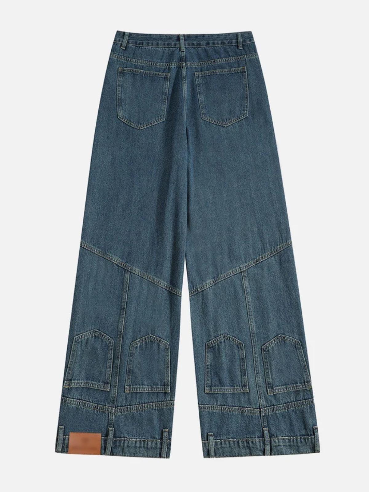 Concert Outfit Reverse Patchwork Jeans Concert Outfit Reverse Patchwork Jeans