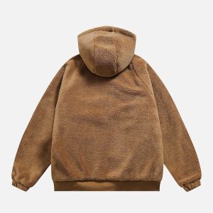 Concert Outfit Reversible Sherpa hoodie