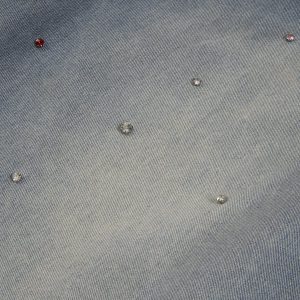 Concert Outfit Rhinestone Application Jorts