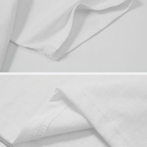 Concert Outfit Ring Shaped Gothic Letter Print Tee