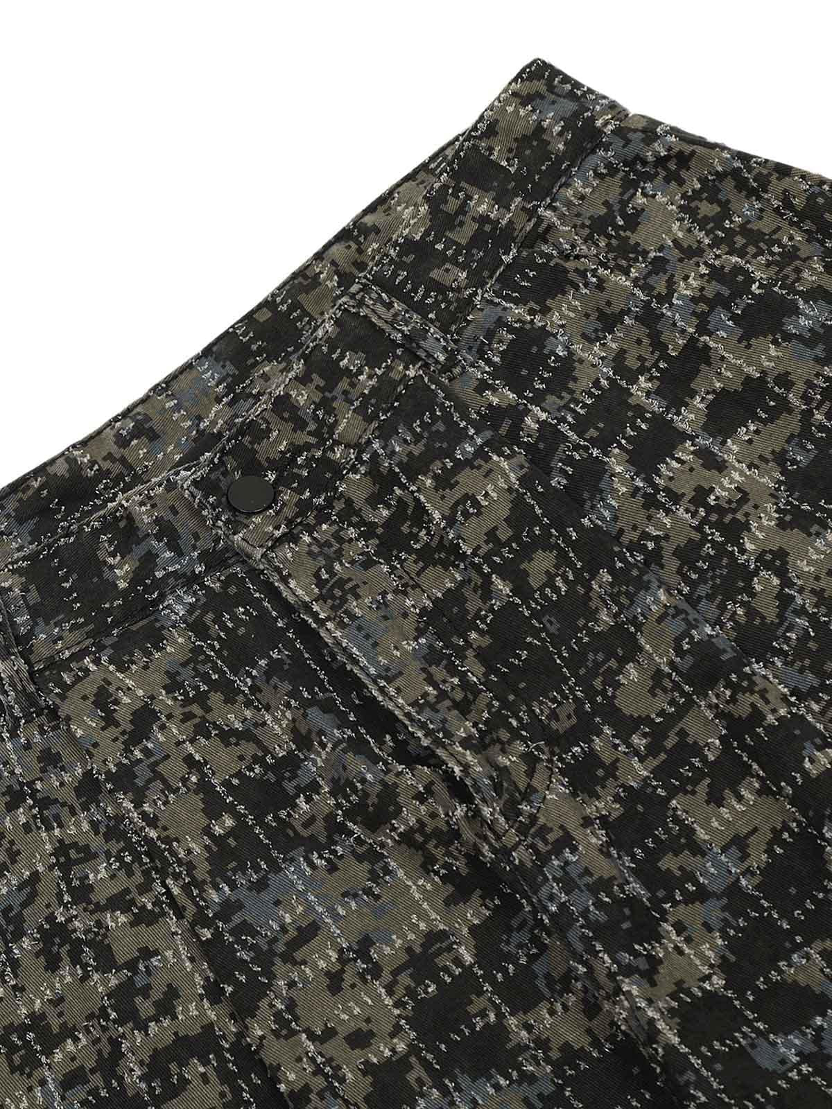 Concert Outfit Ripped Camouflage Multi-Pocket Cargo Pants Concert Outfit Ripped Camouflage Multi-Pocket Cargo Pants