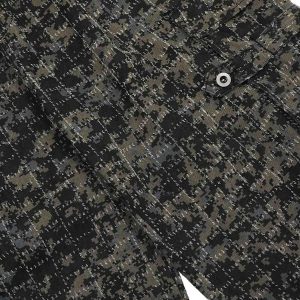 Concert Outfit Ripped Camouflage Multi-Pocket Cargo Pants