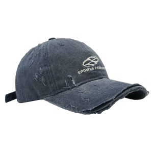 Concert Outfit Ripped Denim Baseball Cap