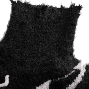 Concert Outfit Ripped Knit Turtleneck Sweater