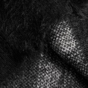 Concert Outfit Ripped Knit Turtleneck Sweater