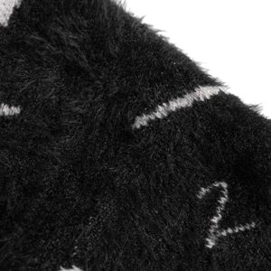 Concert Outfit Ripped Knit Turtleneck Sweater