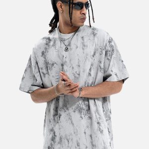 Concert Outfit Ripped Tie-Dye T-Shirt