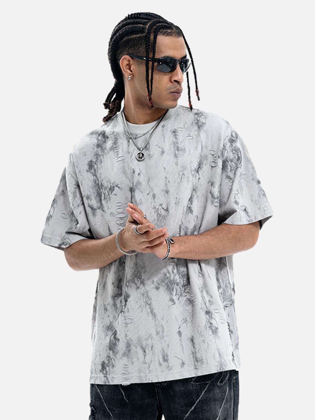 Concert Outfit Ripped Tie-Dye T-Shirt Concert Outfit Ripped Tie-Dye T-Shirt