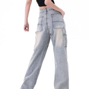 Concert Outfit Rivet Pocket Jeans