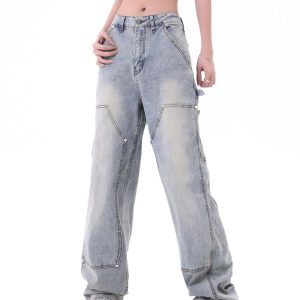 Concert Outfit Rivet Pocket Jeans