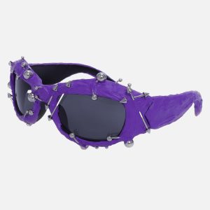 Concert Outfit Rivet Punk Style Sunglasses