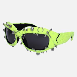 Concert Outfit Rivet Punk Style Sunglasses
