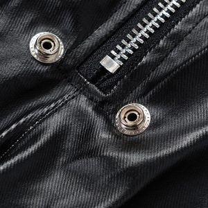 Concert Outfit RO-Style Multi-Pocket matte coated overalls