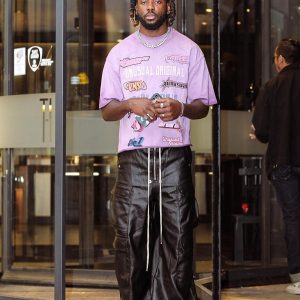 Concert Outfit RO-Style Multi-Pocket matte coated overalls