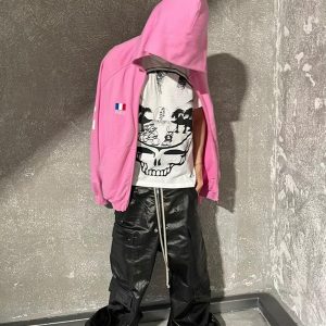 Concert Outfit RO-Style Multi-Pocket matte coated overalls