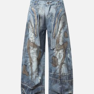 Concert Outfit RO Style Washed Barrel Jeans
