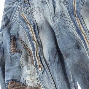 Concert Outfit RO Style Washed Barrel Jeans
