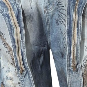 Concert Outfit RO Style Washed Barrel Jeans