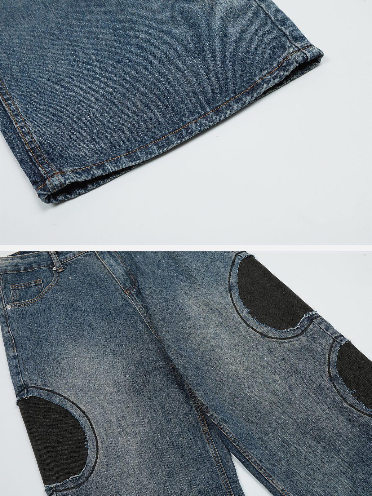 Concert Outfit Round Patchwork Jeans Concert Outfit Round Patchwork Jeans