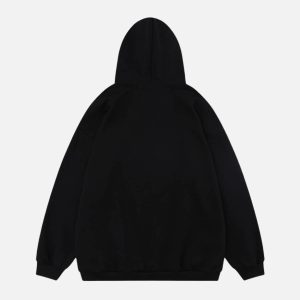 Concert Outfit Shadow Graphic Print Hoodie