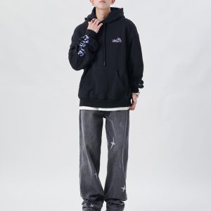 Concert Outfit Shredded Raw Jeans