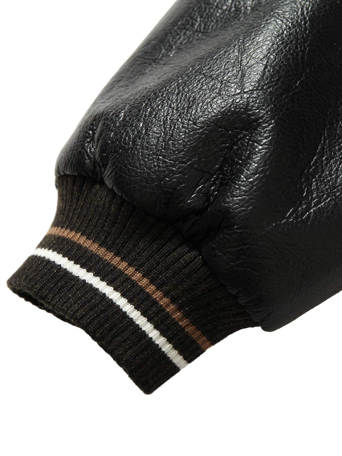 Concert Outfit Siamese Cat Embroidery Leather Bomber Jacket Concert Outfit Siamese Cat Embroidery Leather Bomber Jacket