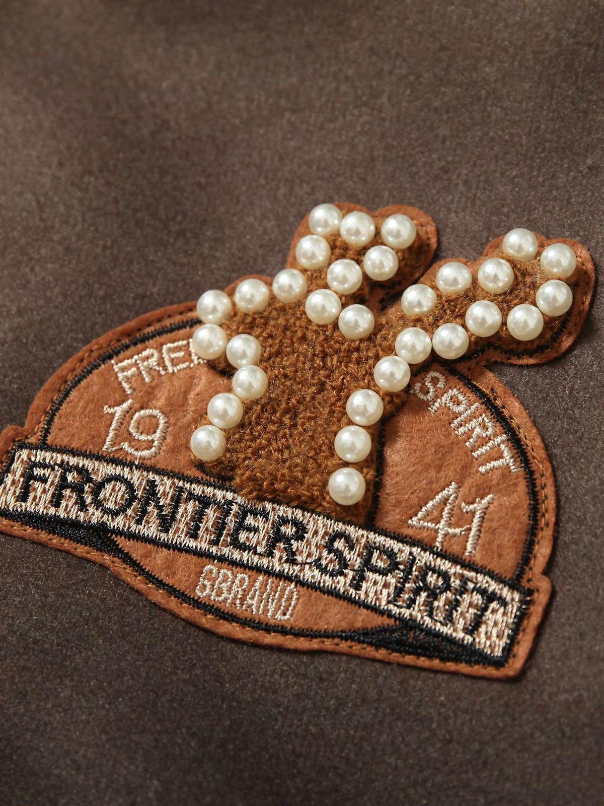 Concert Outfit Siamese Cat Embroidery Leather Bomber Jacket Concert Outfit Siamese Cat Embroidery Leather Bomber Jacket