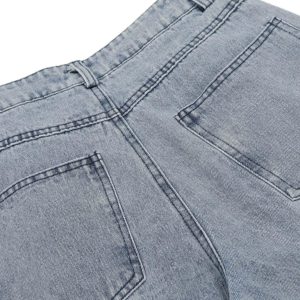 Concert Outfit Side-Scarf Pleated Baggy Jeans