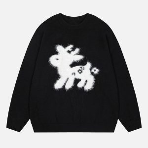 Concert Outfit Sika Deer Crew Neck Sweater