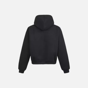 Concert Outfit Simple Solid Color Zipper Hoodie