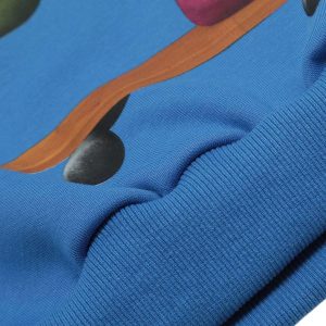 Concert Outfit Skateboard Character Printed Hoodie