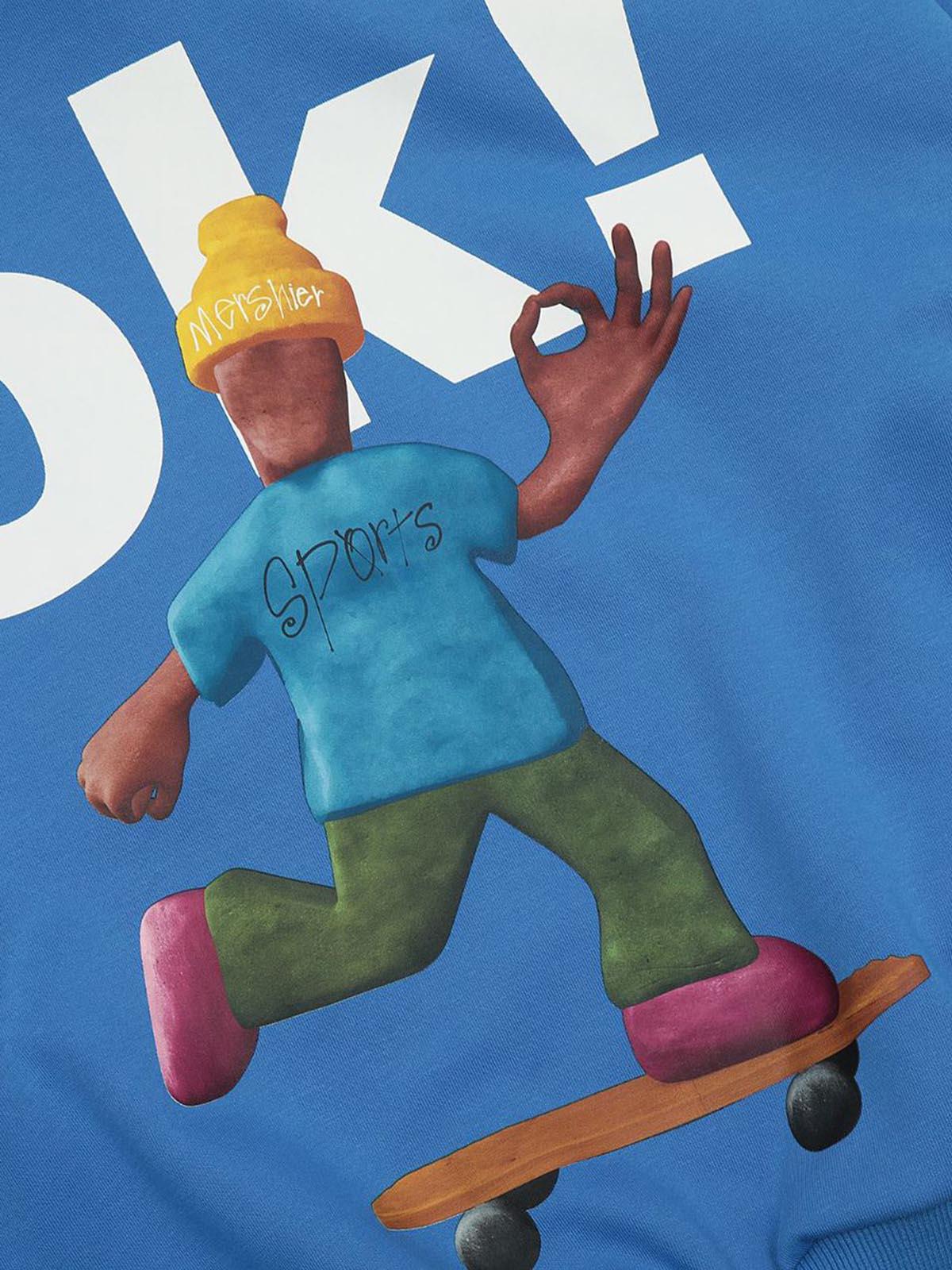 Concert Outfit Skateboard Character Printed Hoodie Concert Outfit Skateboard Character Printed Hoodie