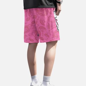 Concert Outfit Skull Hand Print Hip-Hop Shorts