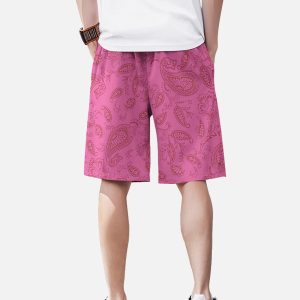 Concert Outfit Skull Hand Print Hip-Hop Shorts