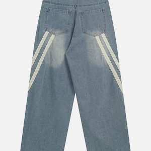 Concert Outfit Slant Stripe Jeans