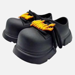 Concert Outfit Slip-On Derby Platform Shoes