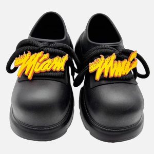 Concert Outfit Slip-On Derby Platform Shoes