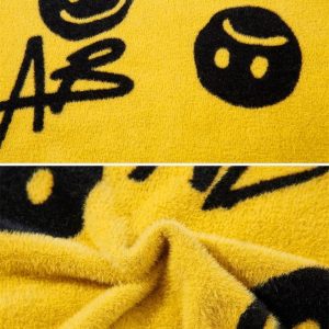 Concert Outfit Smiley Jacquard Sweater