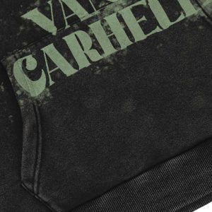 Concert Outfit Smudge-Dyed Letter Print Hoodie