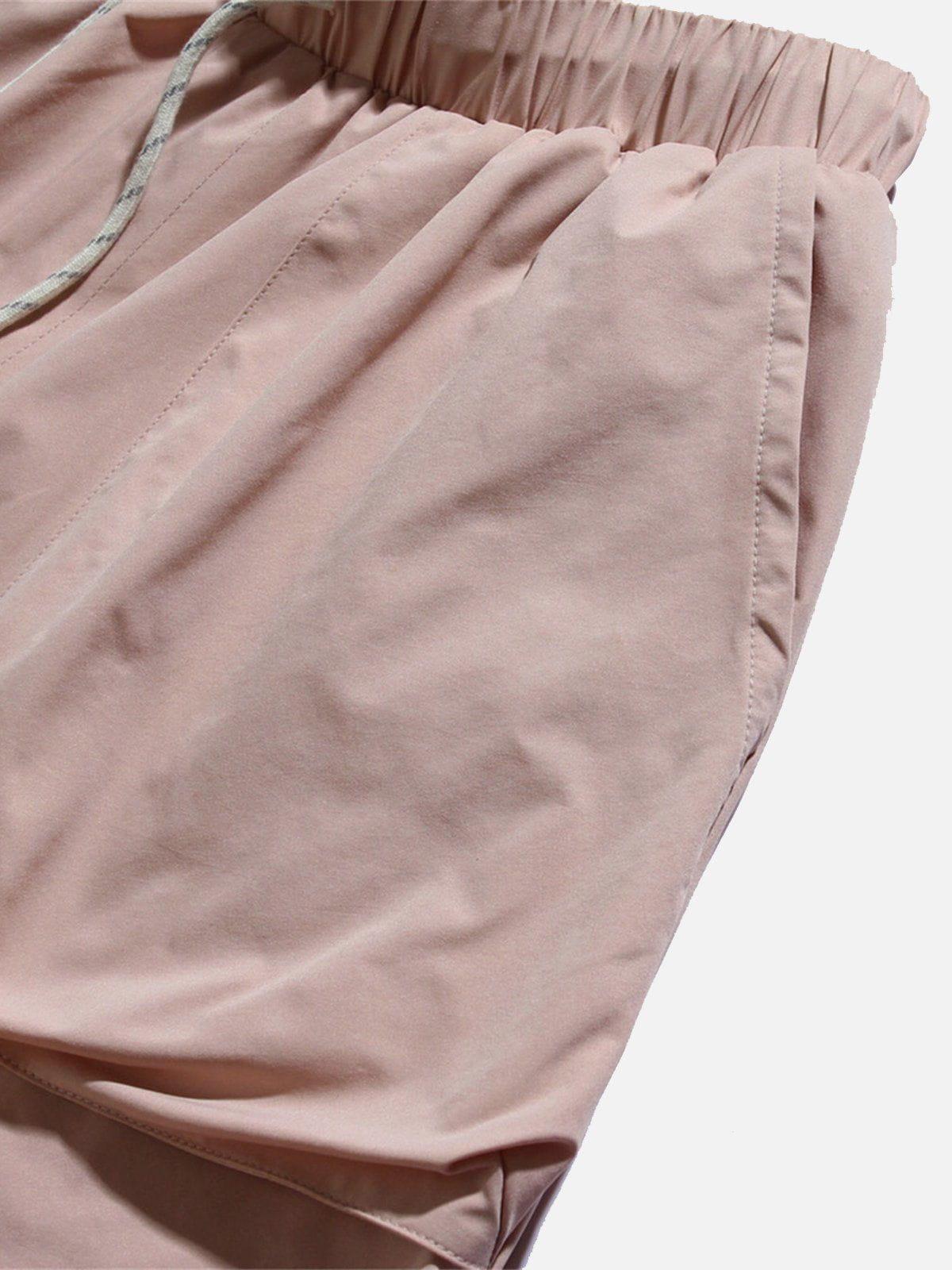 Concert Outfit Solid Big Pocket Drawstring Shorts Concert Outfit Solid Big Pocket Drawstring Shorts