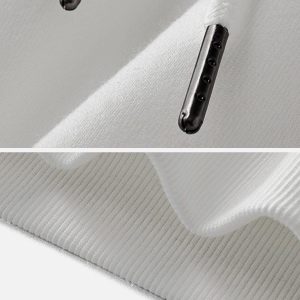 Concert Outfit Solid Color Drawstring Hoodie