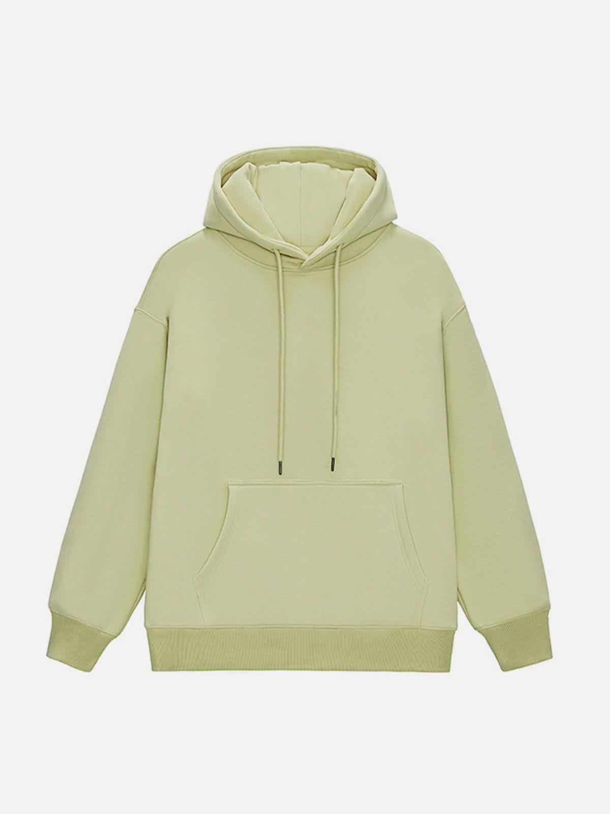 Concert Outfit Solid Color Drawstring Hoodie Concert Outfit Solid Color Drawstring Hoodie