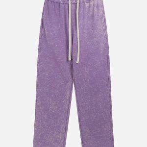 Concert Outfit Solid Color Drawstring Pants